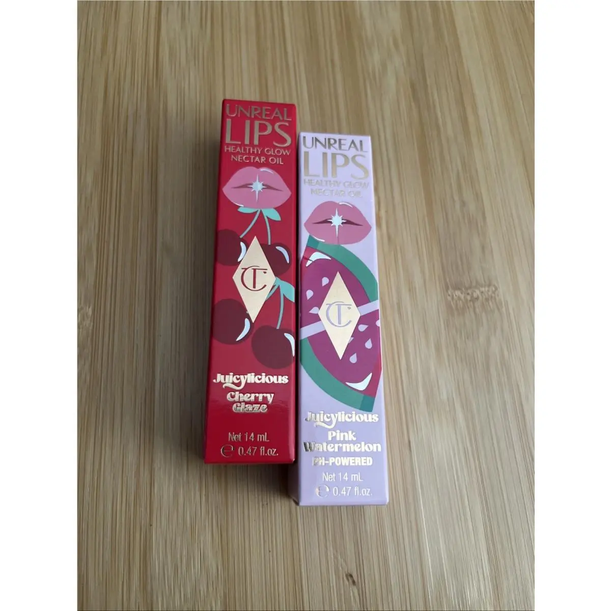Charlotte Tilbury Unreal Lips Healthy Nectar Oil Pink Watermelon Cherry Daze