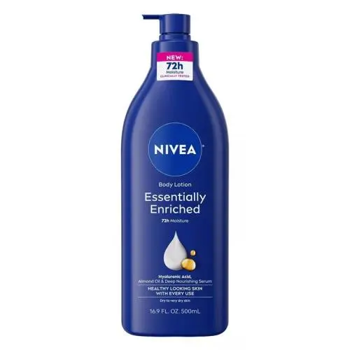 3 Pack Nivea Lotion Essentially Enriched 16.9oz Pump Very Dry