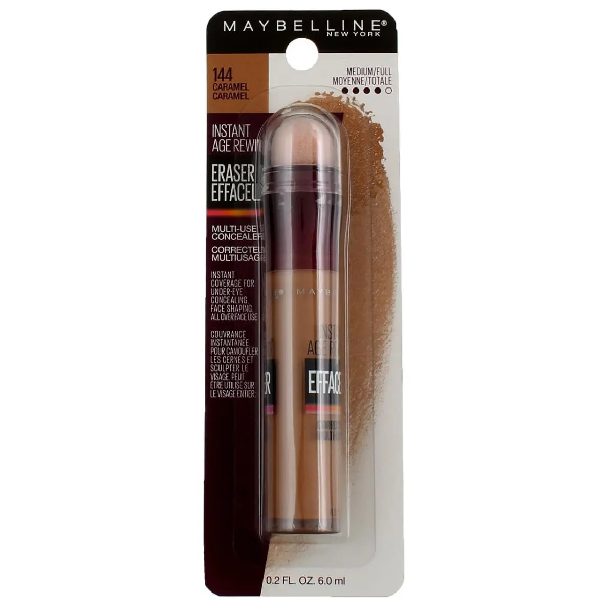 6 Pack Maybelline York Multi-use Concealer Caramel 0.2 fl oz
