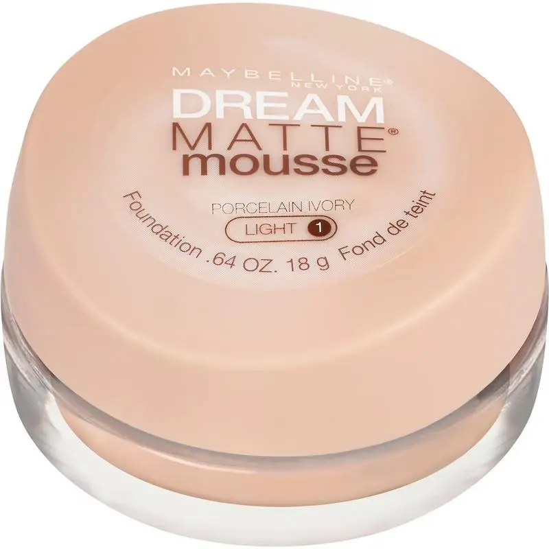Maybelline Dream Matte Mousse Foundation Porcelain Ivory Light 1 New