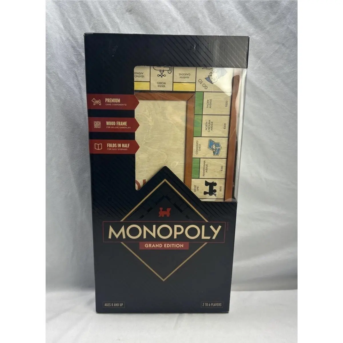 Monopoly Grand Edition Wooden Folding Board Game