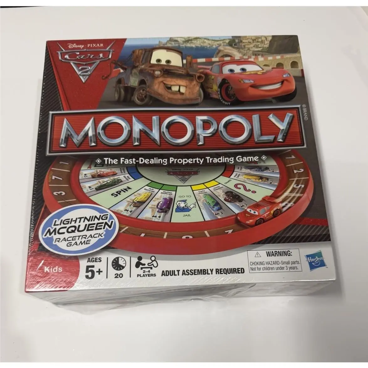 Monopoly Cars 2 Board Game - Rip In Plastic