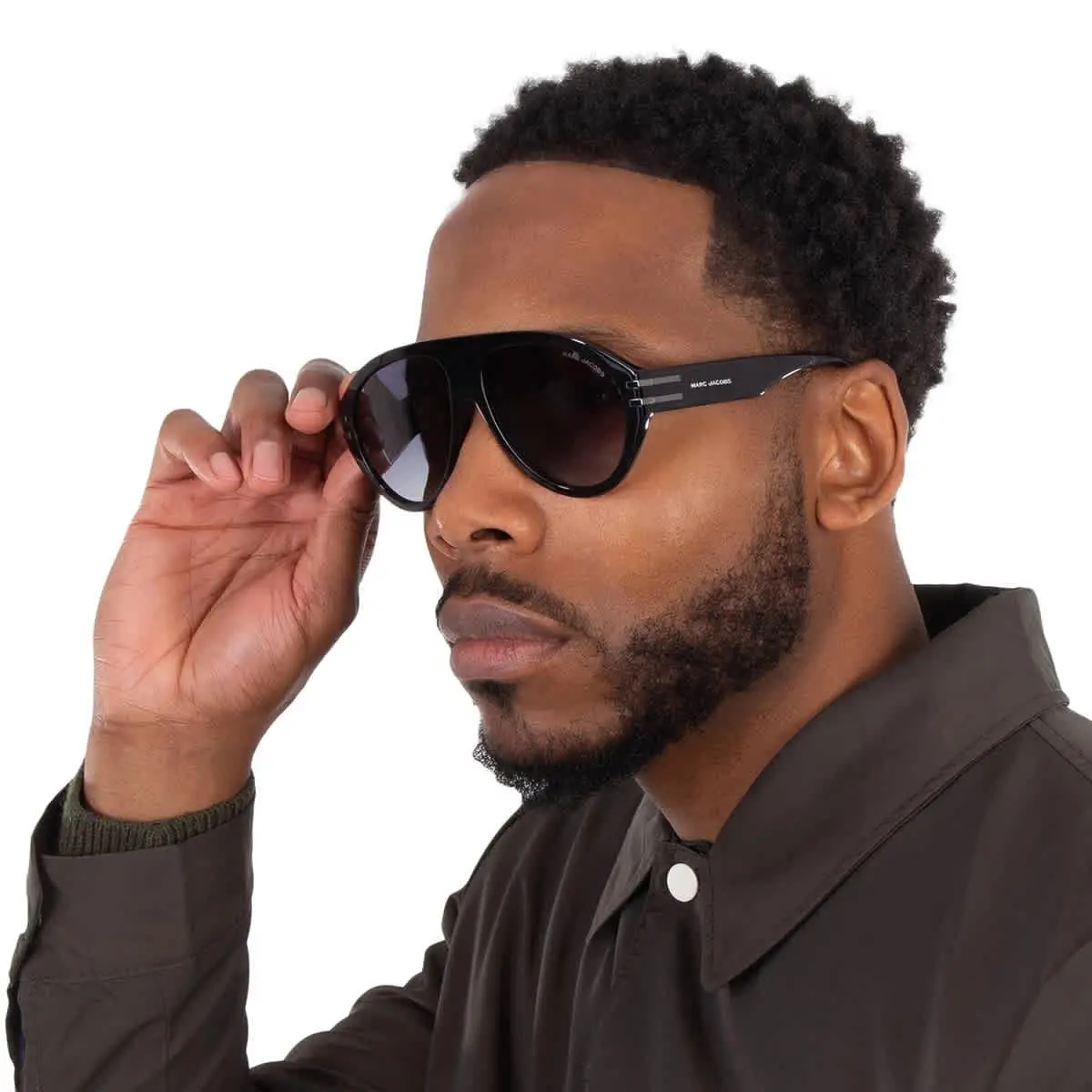 Marc Jacobs Grey Gradient Pilot Men`s Sunglasses Marc 747/S 0ANS/9O 58