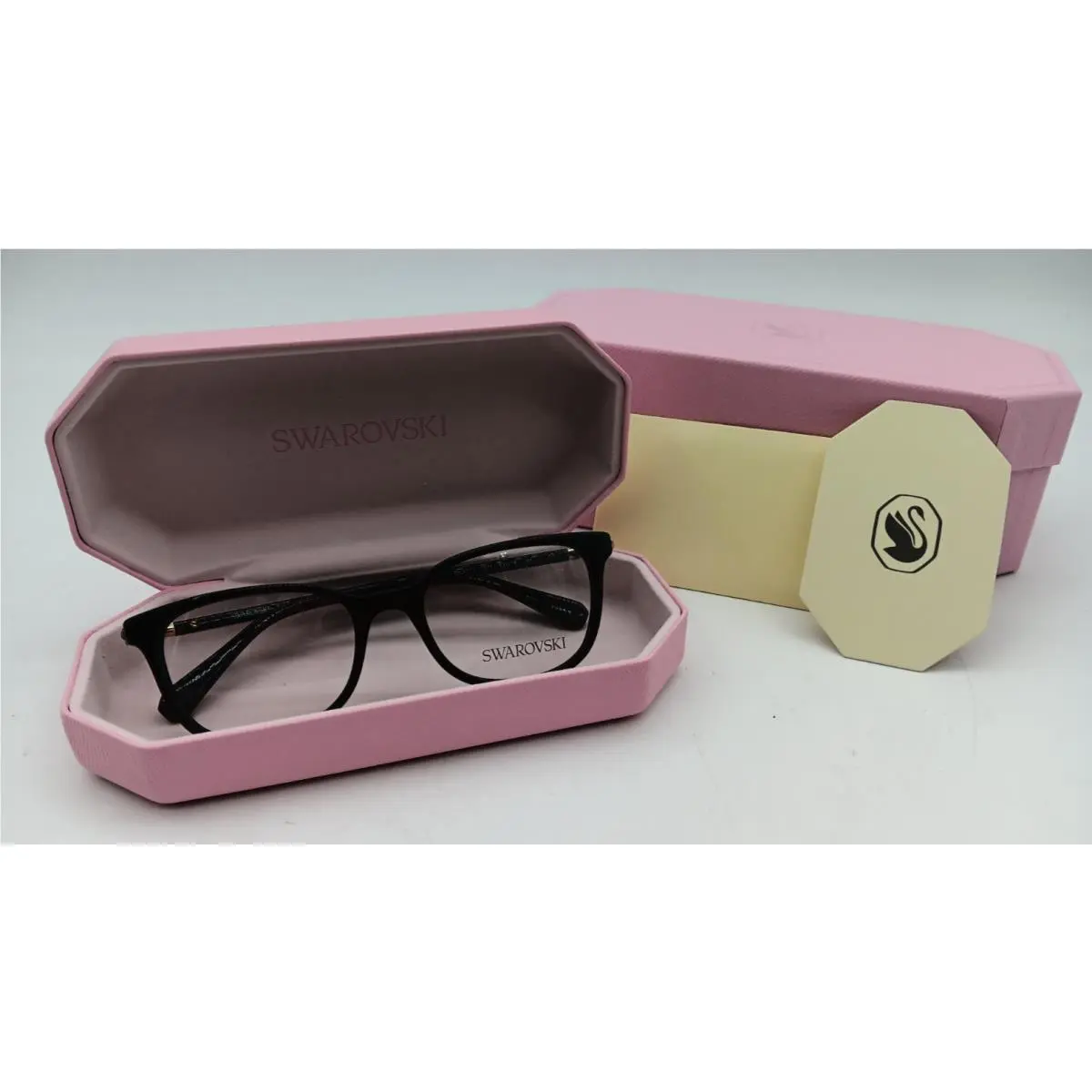 Women`s Eyeglass Frames Shiny Black by Swarovski