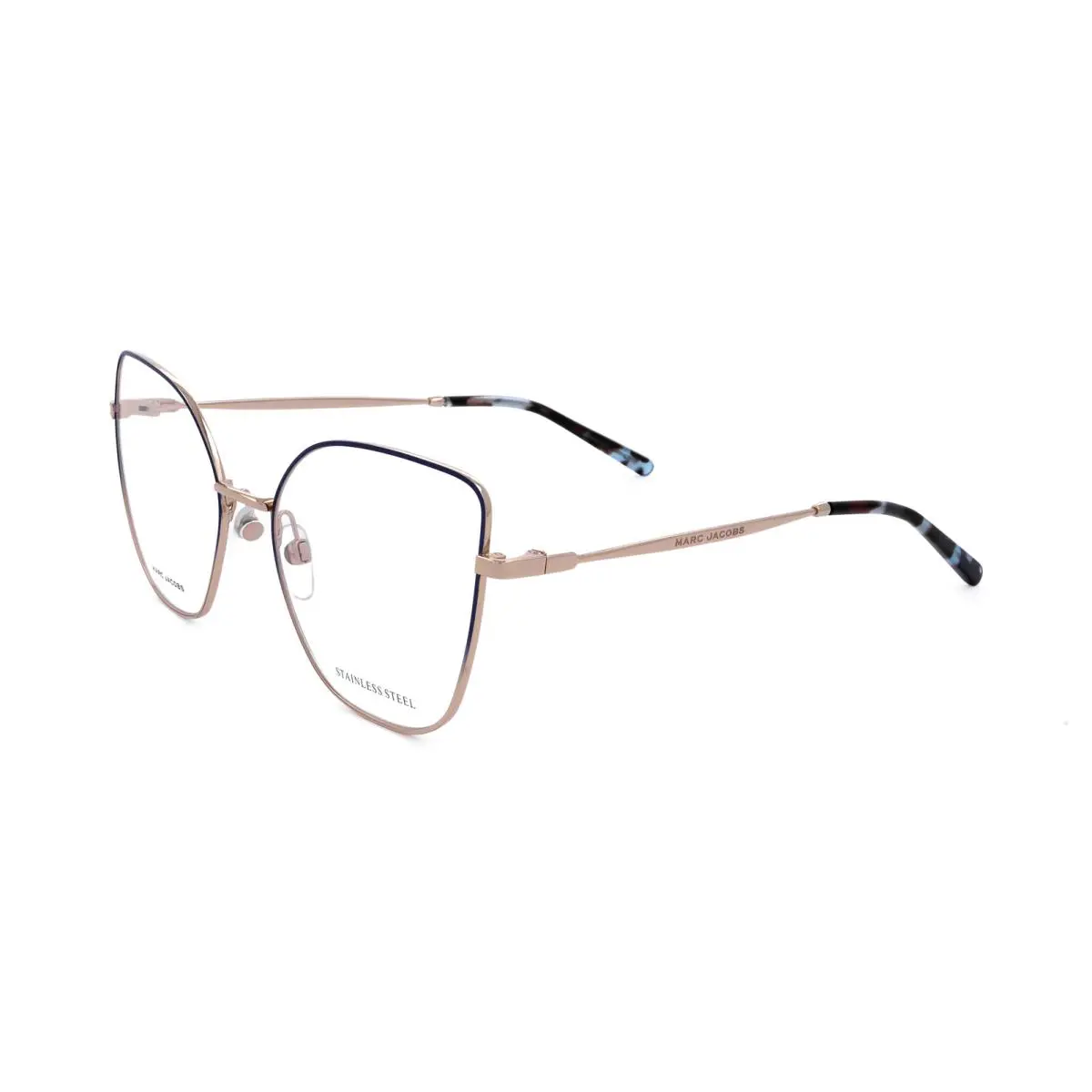 Marc Jacobs Women`s 56 mm Matte Blue Gold Eyeglasses MARC704-0NUC-18