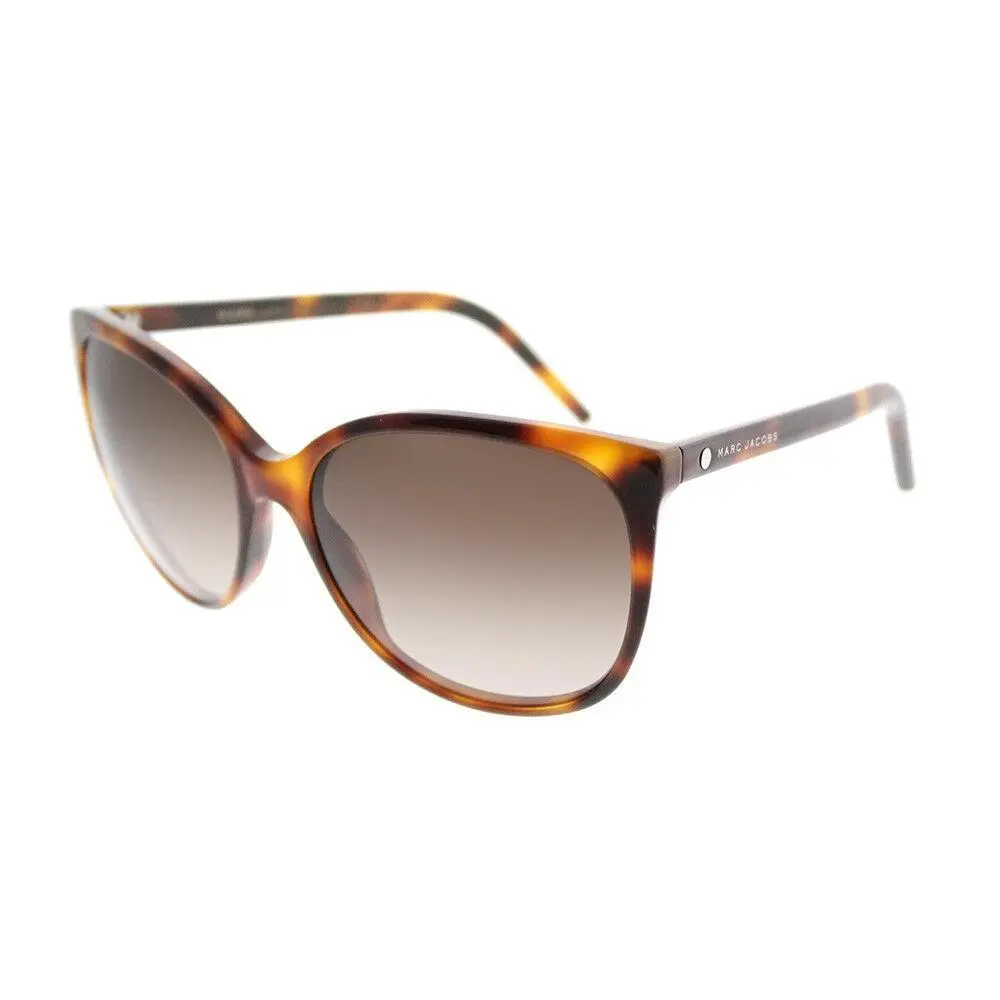 Marc79s 05L Havana Plastic Cat-eye Sunglasses Brown Gradient Lens by Marc Jacobs