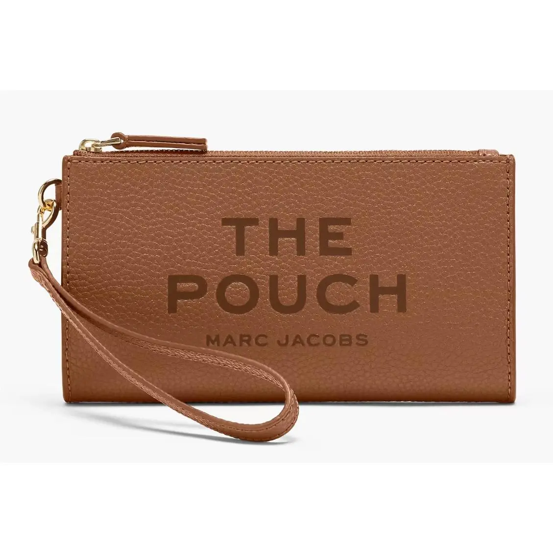 Marc Jacob The Pouch Grain Leather Wristlet Argan Oil 2F5SCP015S01-212