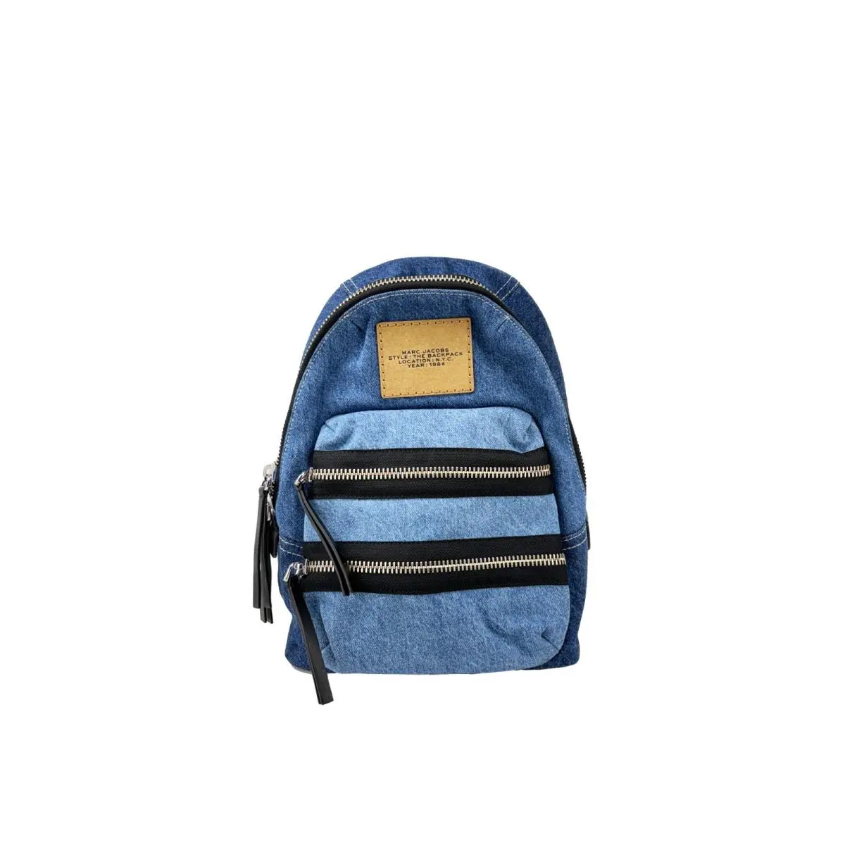 Marc Jacobs The Biker Medium Denim Backpack Bookbag