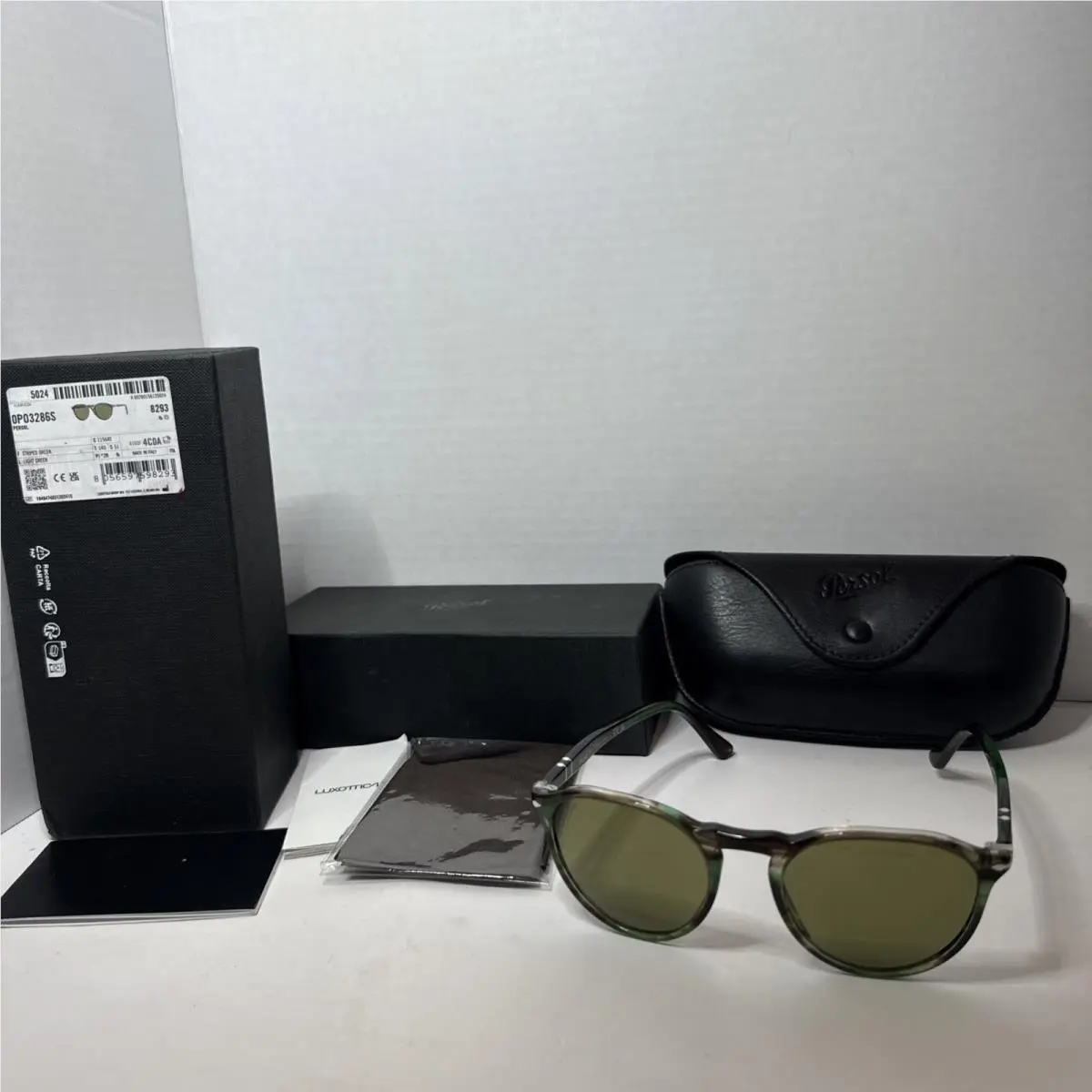 Persol PO3286S 1156 4E Light Green Lens 51mm 19 140 Unisex Sunglasses