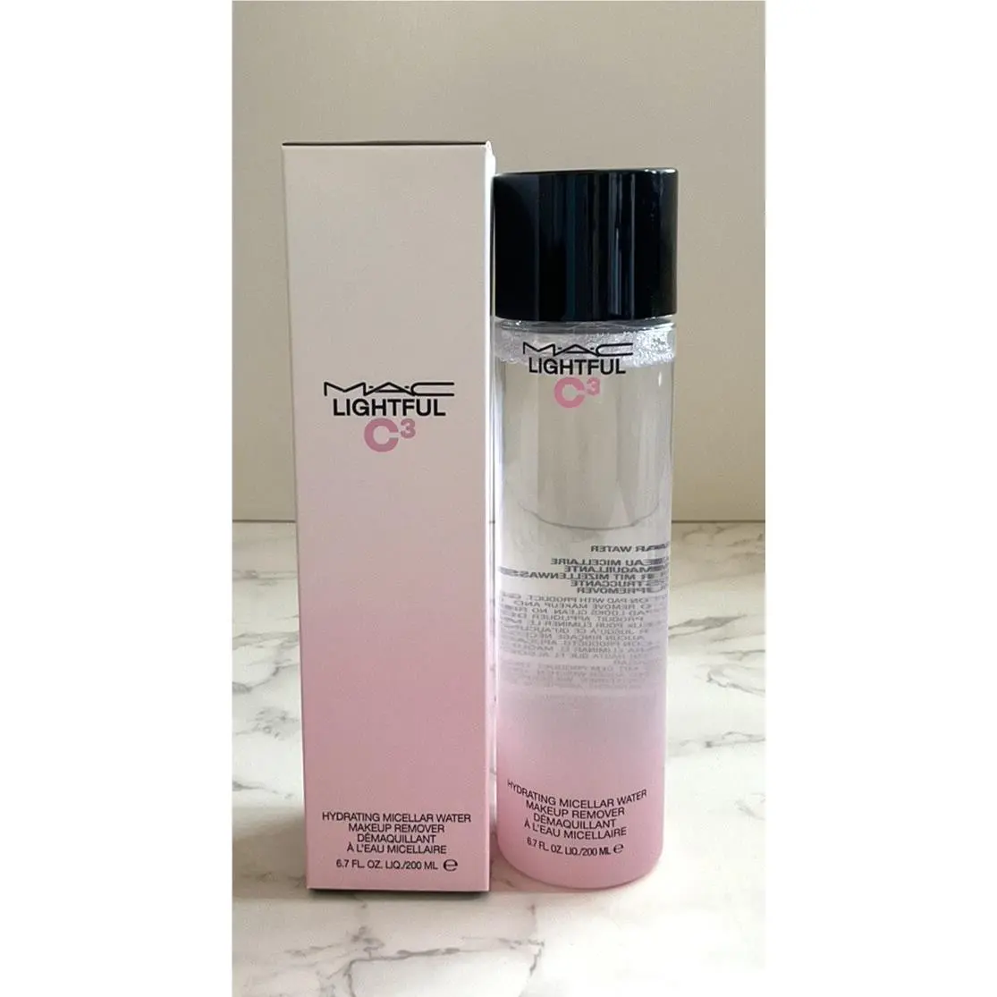 Mac Lightful C3 Hydrating Micellar Water Makeup Remover - 6.7 Fl. oz./200ml