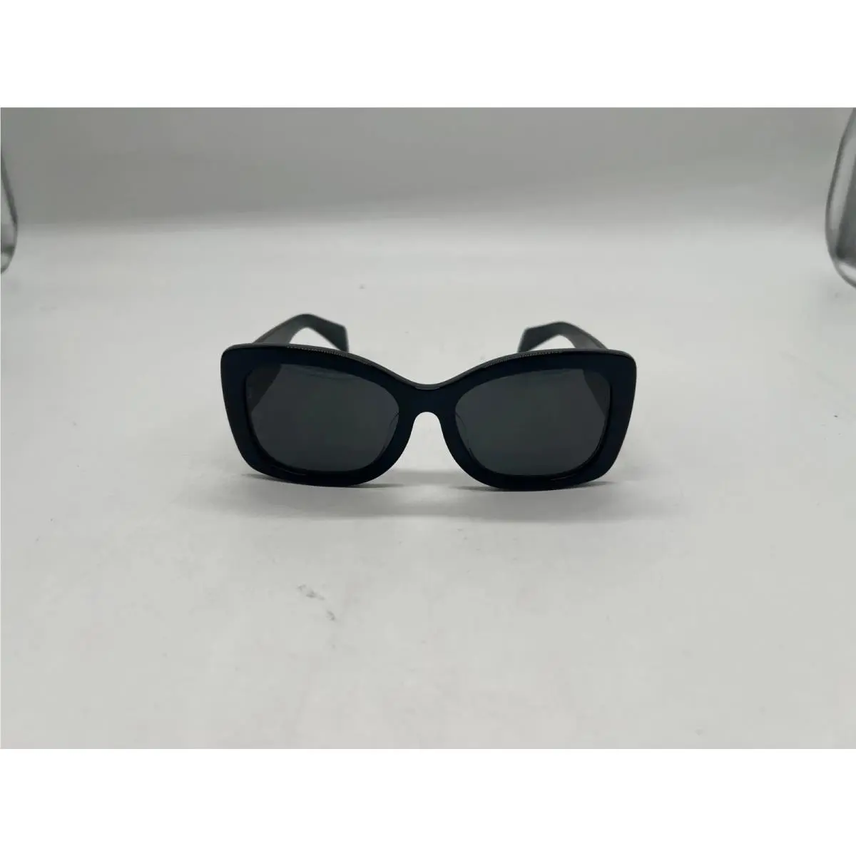 Prada PR A08SF 1AB5S0 Sunglasses Women`s Black/dark Grey Oval Shape 57-18-145