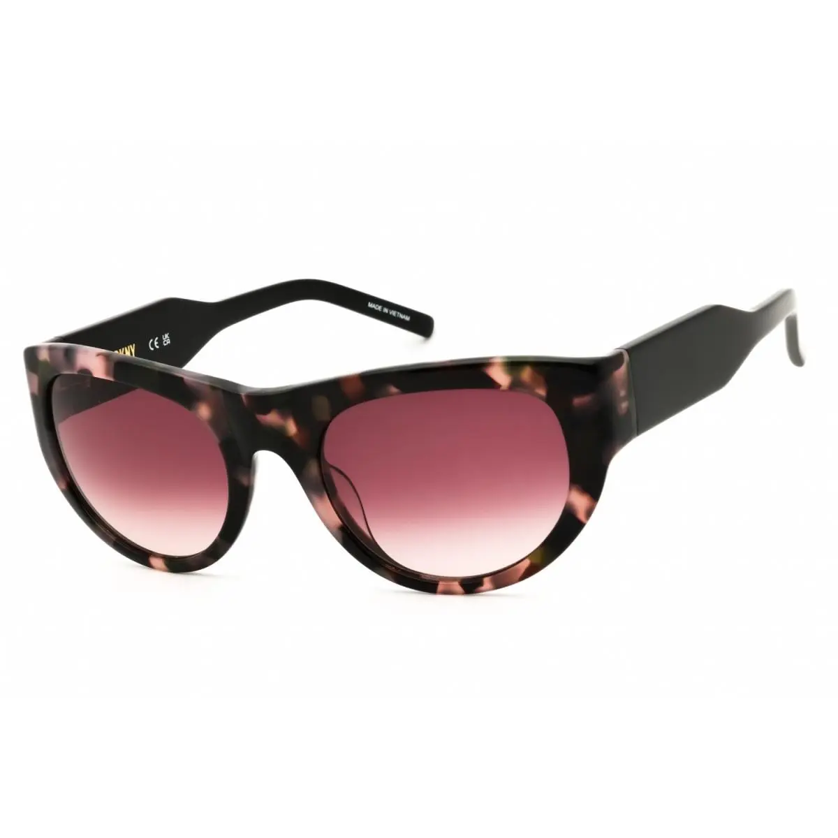 Dkny DK550S 656 Rose Tortoise/pink Gradient 53-21-140 Sunglasses