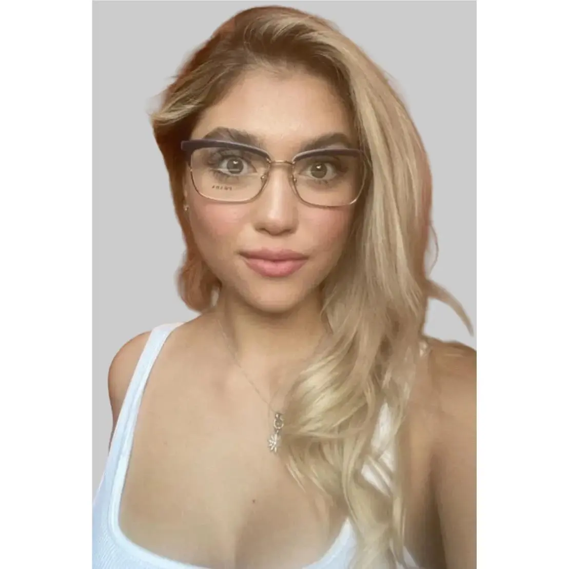 Prada Vpr 08S UEE-1O1 55mm Gold Women’s Eyeglasses Frame 55-17-140