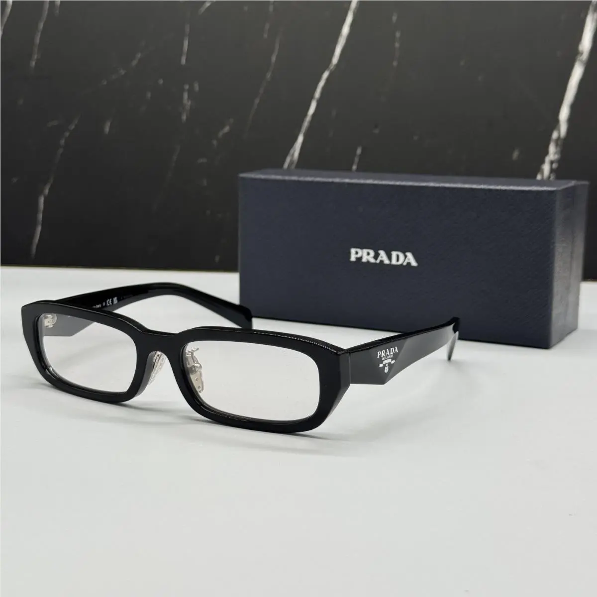 Prada PRB06SF 16K08N Black Unisex Eyeglasses Prada PR B06SF 16K08N