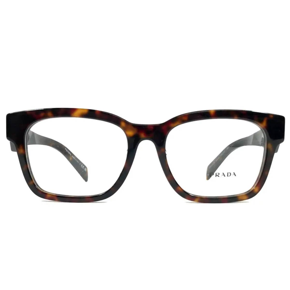 Prada Eyeglasses Frames VPRA10-F 17N-1O1 Dark Tortoise Asian Fit 54-18-145