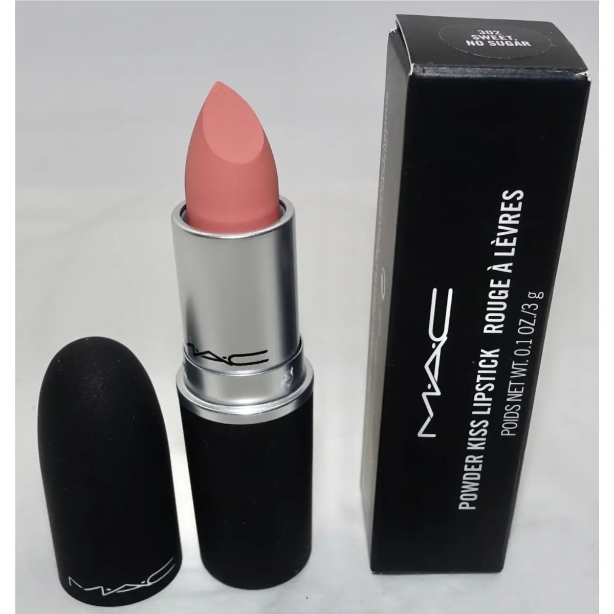 Mac Powder Kiss Lipstick - Sweet No Sugar - Sample 3g/ 0.10 OZ Discontinue