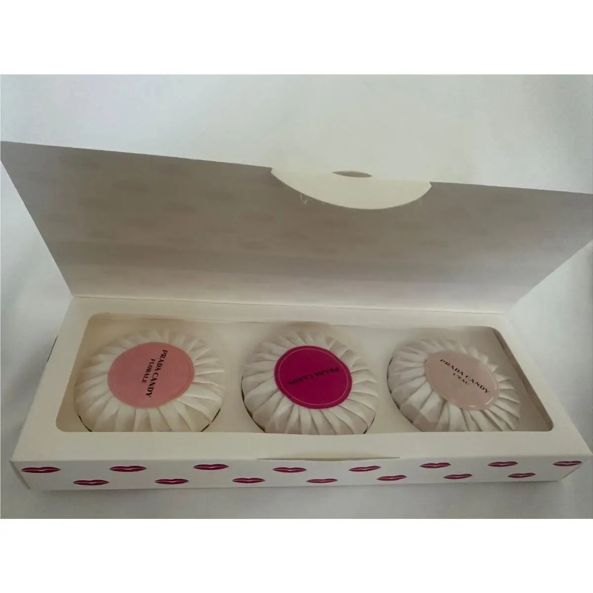 Prada Candy 3 Perfumed Body Soaps 1.76 oz/50 g Each Read Description