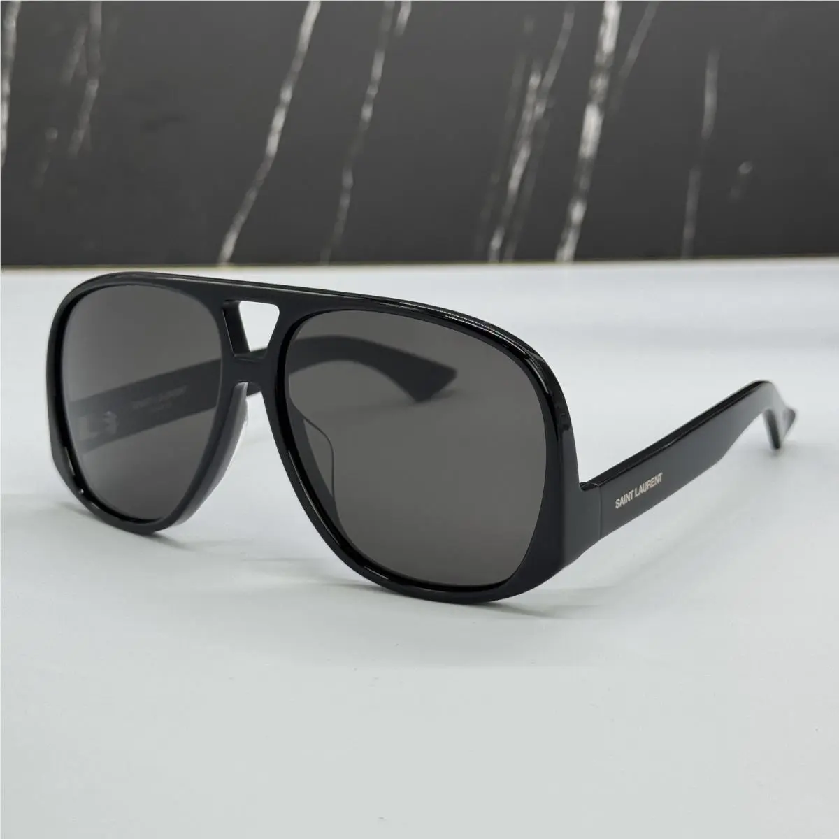Saint Laurent SL652/F Solace 001 Unisex Black Sunglasses SL 652/F Solace 001 by Yves Saint Laurent