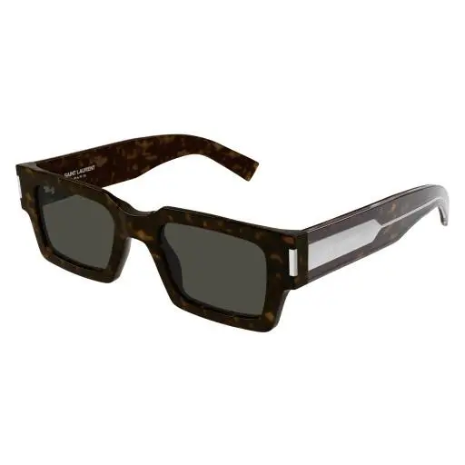 Saint Laurent SL 572-002 Havana / Grey Crystal 002 Size 50 Sunglasses
