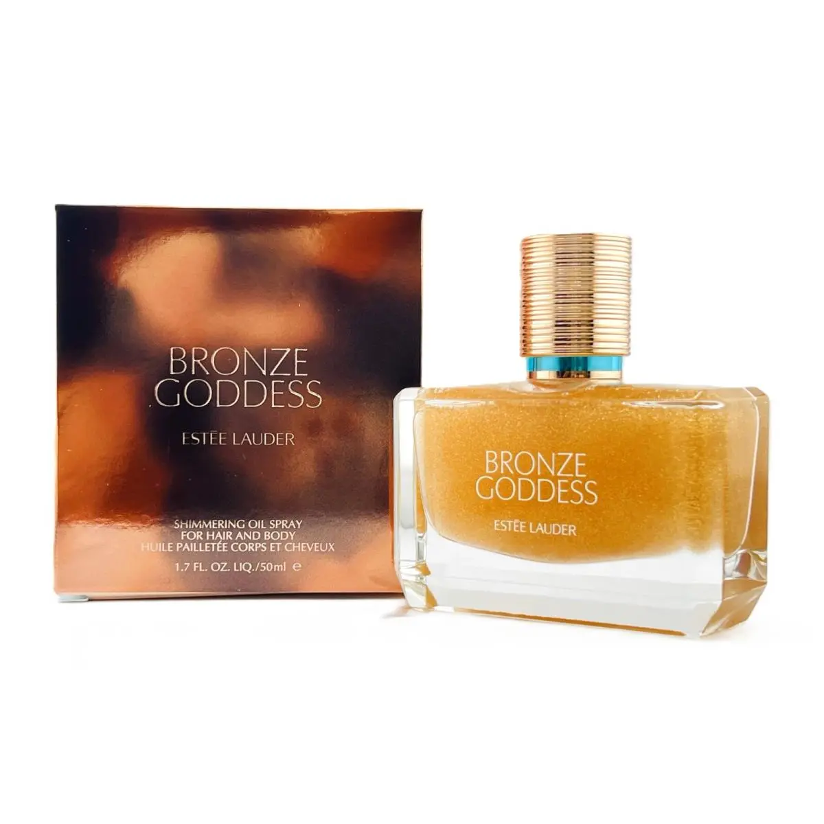 Estee Lauder Bronze Goddess Shimmering Oil Spray For Hair Body 1.7oz