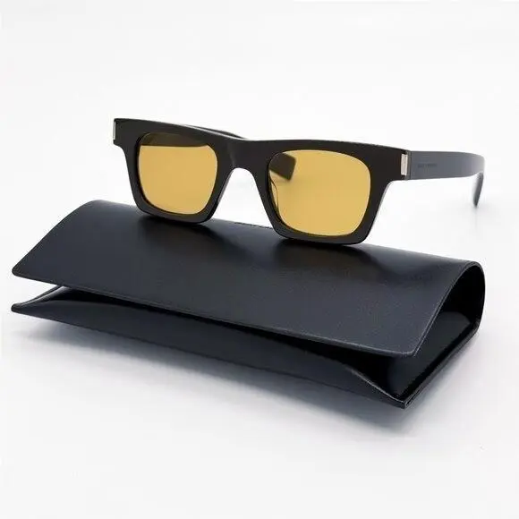 Saint Laurent Sunglasses SL719 004 Black Unisex Eyewear SL 719 004 by Yves Saint Laurent