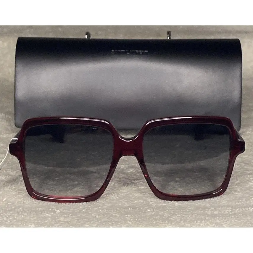 Saint Laurent 54mm Square Sunglasses in Brown IN Case by Yves Saint Laurent