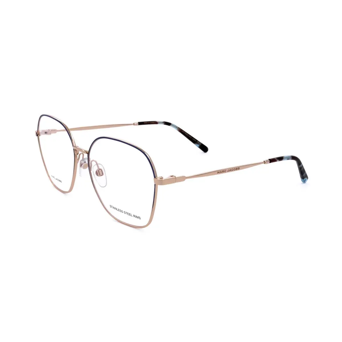 Marc Jacobs Women`s 56 mm Matte Blue Gold Eyeglasses MARC703-0NUC-17