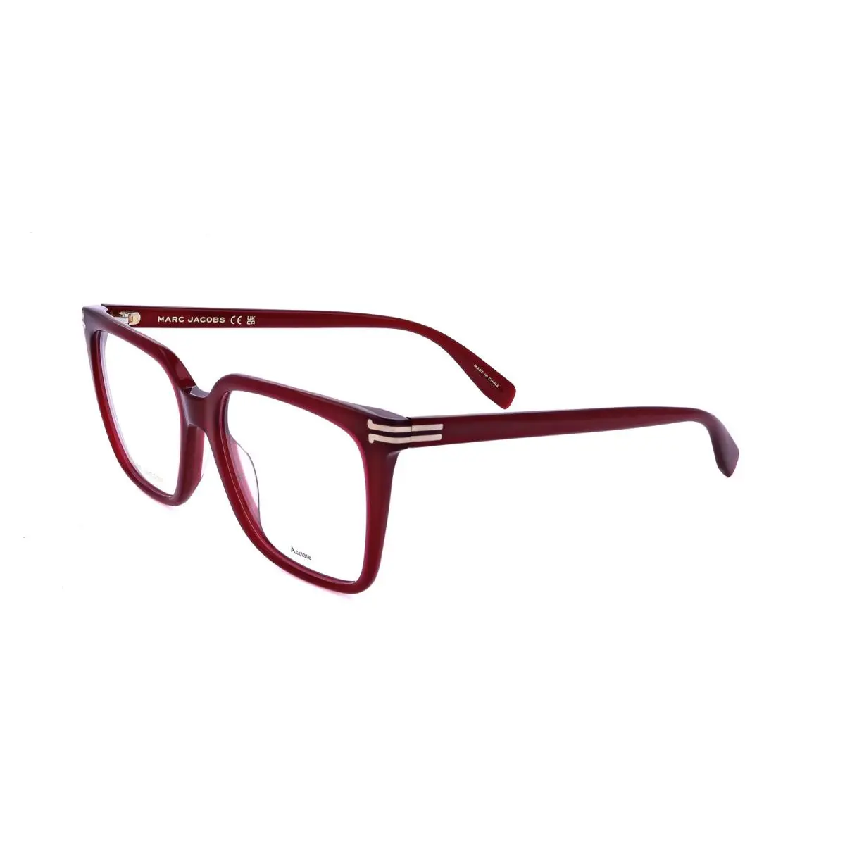 Marc Jacobs Women`s Runway 53 mm Burgundy Eyeglasses MJ1097-LHF-53 - Frame: Red, Lens: No Color, Other Frame: Burgundy
