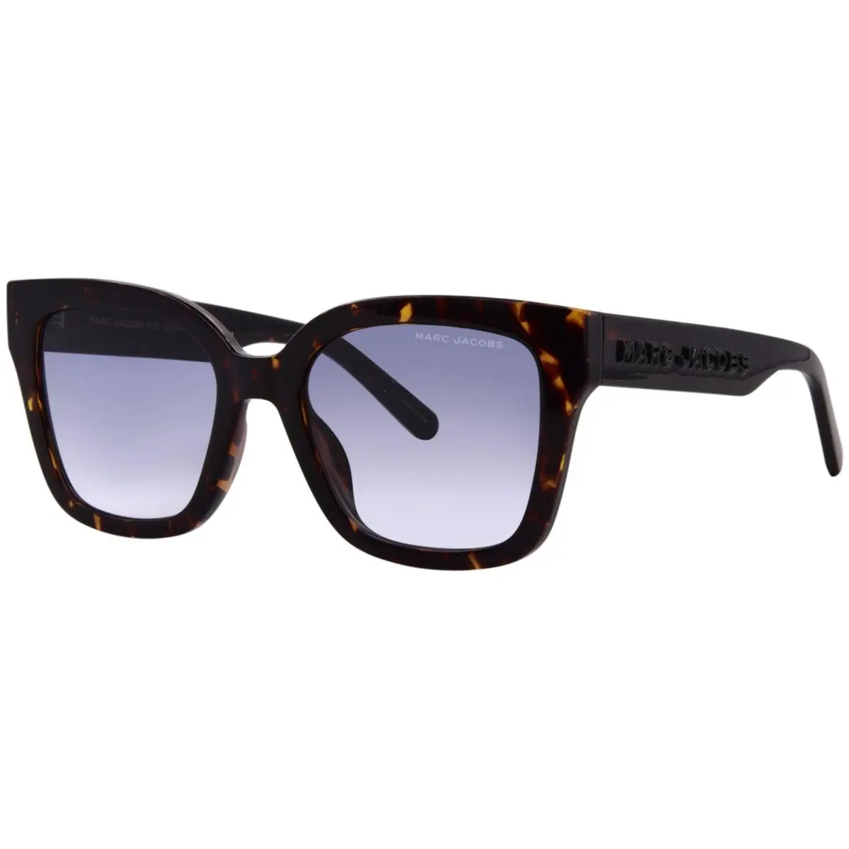 Marc Jacobs Marc-658/S 086/08 Sunglasses Women`s Havana/blue Shaded Lenses 53mm