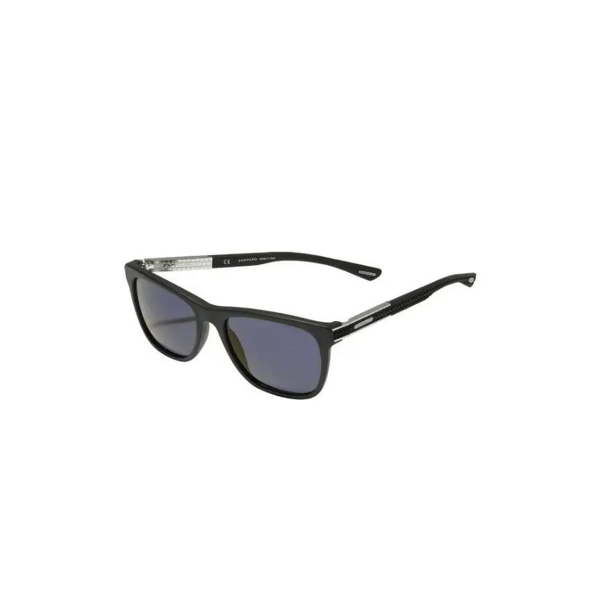 Chopard Unisex Sunglasses SCH218 703P Matte Black Blue Lens