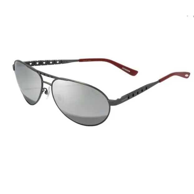 Fashion Forward Chopard Men`s Sunglasses SCHB01M-8G3P Silver Red