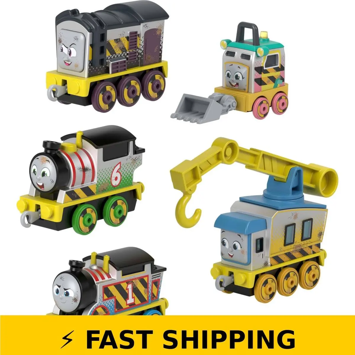 Thomas Friends Diecast Vehicle Set - Construction Crew 5 Pack