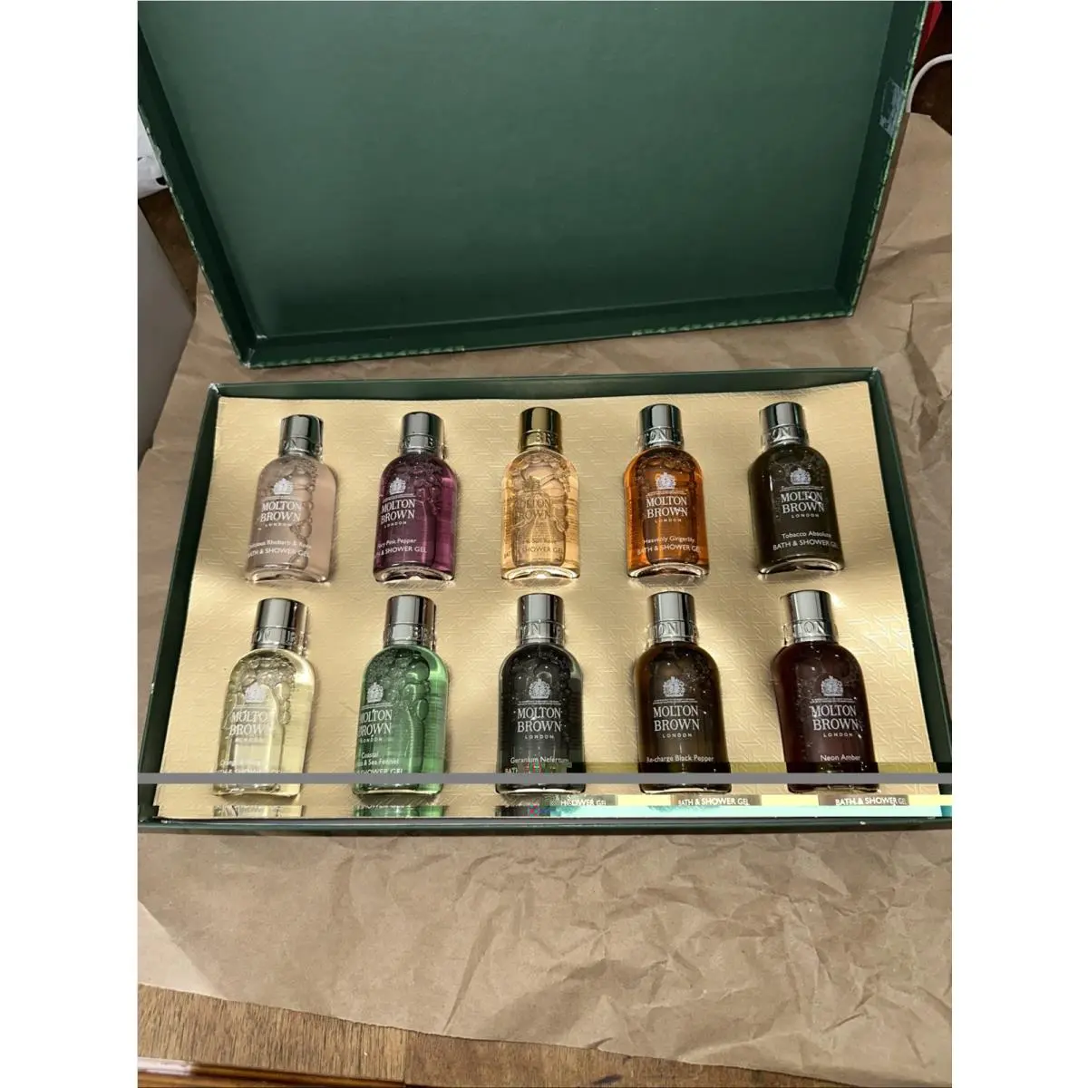Milton Brown London Bath Shower Gels 10 Piece Set