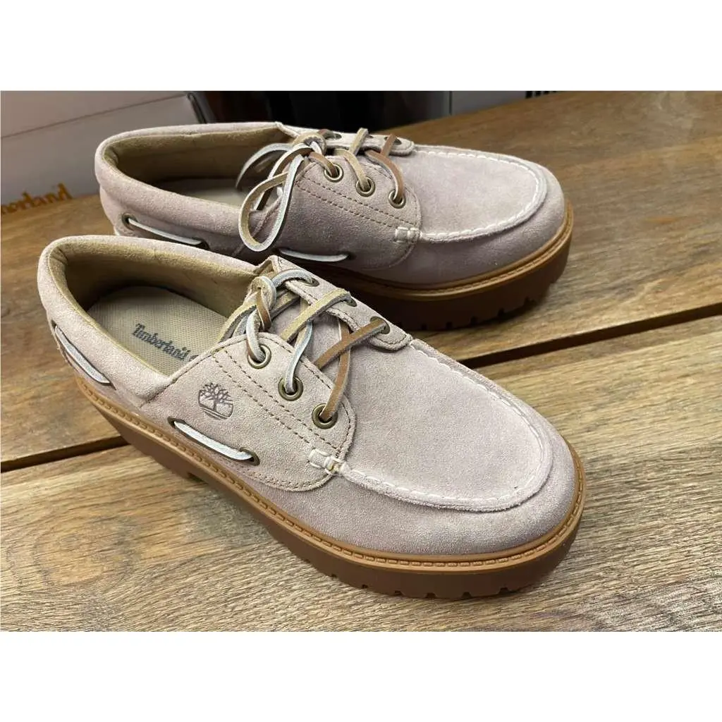 Timberland Women`s Stone Street Boat Shoe Light Purple Suede A2GVF-AJG All Sizes