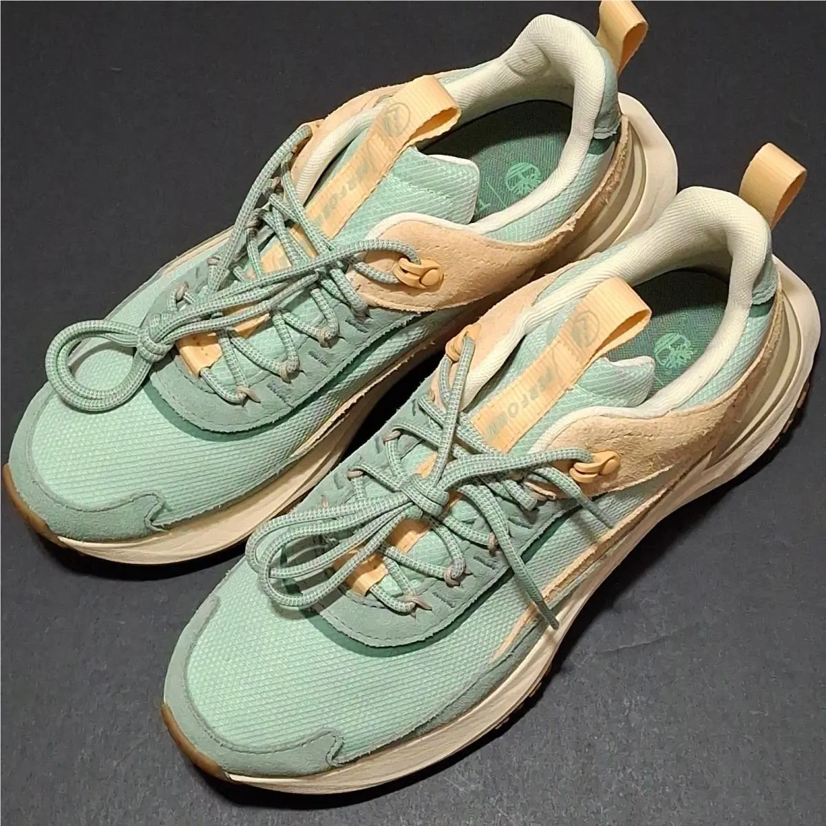W-9 Timberland Motion Access Low Lace-up Waterproof Mesh Sneakers Light Green