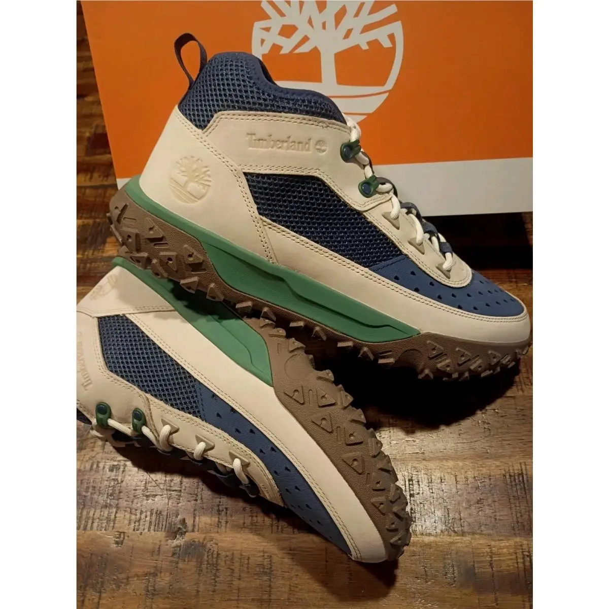 Timberland shoes - Sneaker - Sneaker - navy light beige green 0