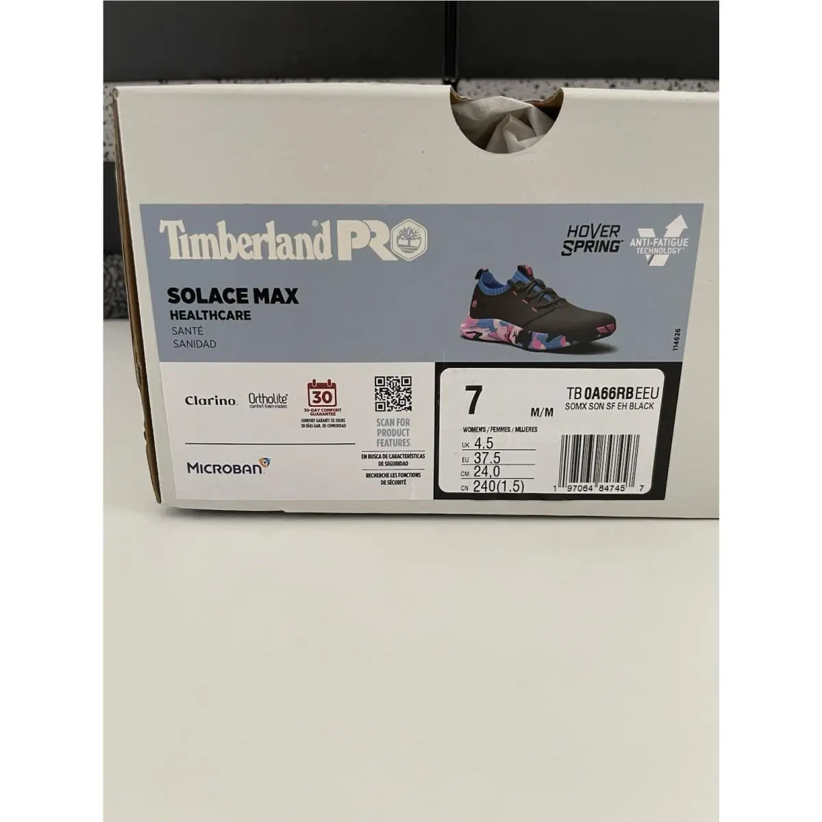 Timberland shoes - Timberland PRO Solace MAX Healthcare Soft Toe Slip-On - TB0A66RBEEU - Black/Blue (UPC: 0197064847457) 0