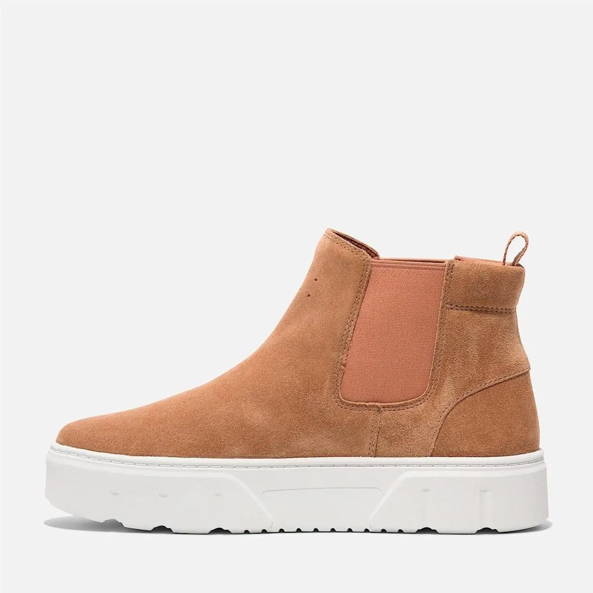 Timberland Women`s 9.5 Laurel Court Mid Pull ON Sneaker Rust Suede