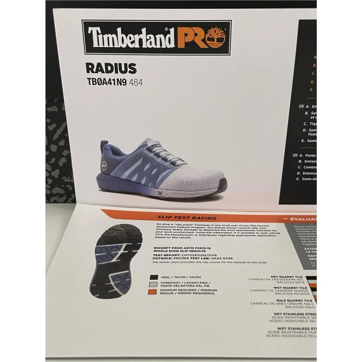 Timberland shoes - Timberland PRO Radius Composite Safety Toe - TB0A41N9484 - Ice Blue (UPC: 0196011254577) 3