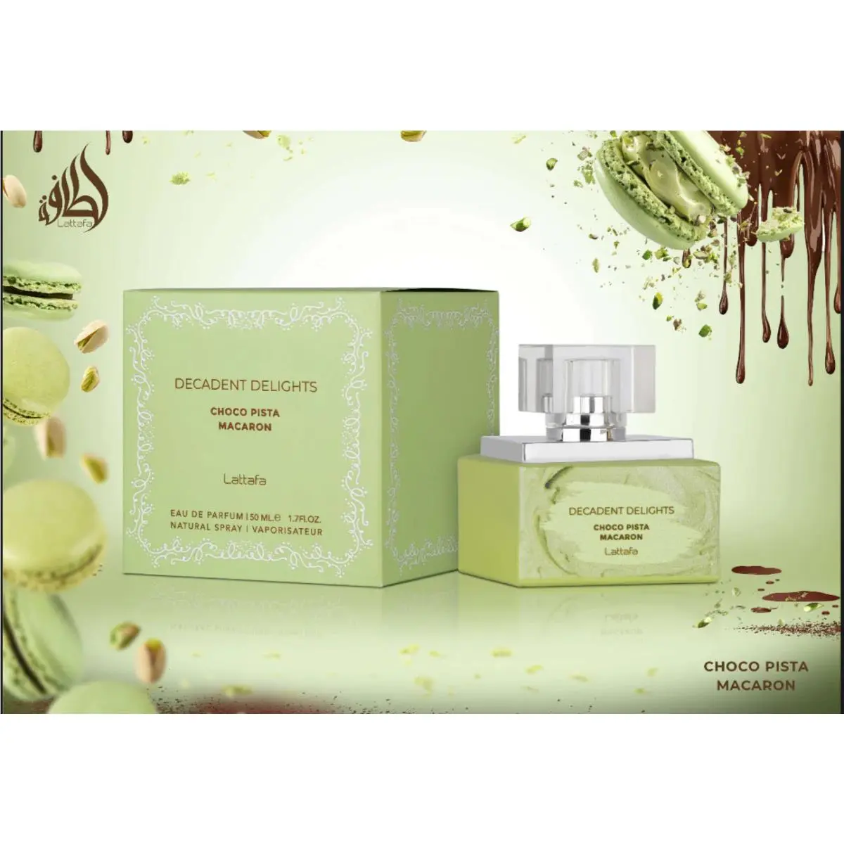 Macaron Choco Pista by Lattafa 1.7 fl oz Eau de Parfum For Women