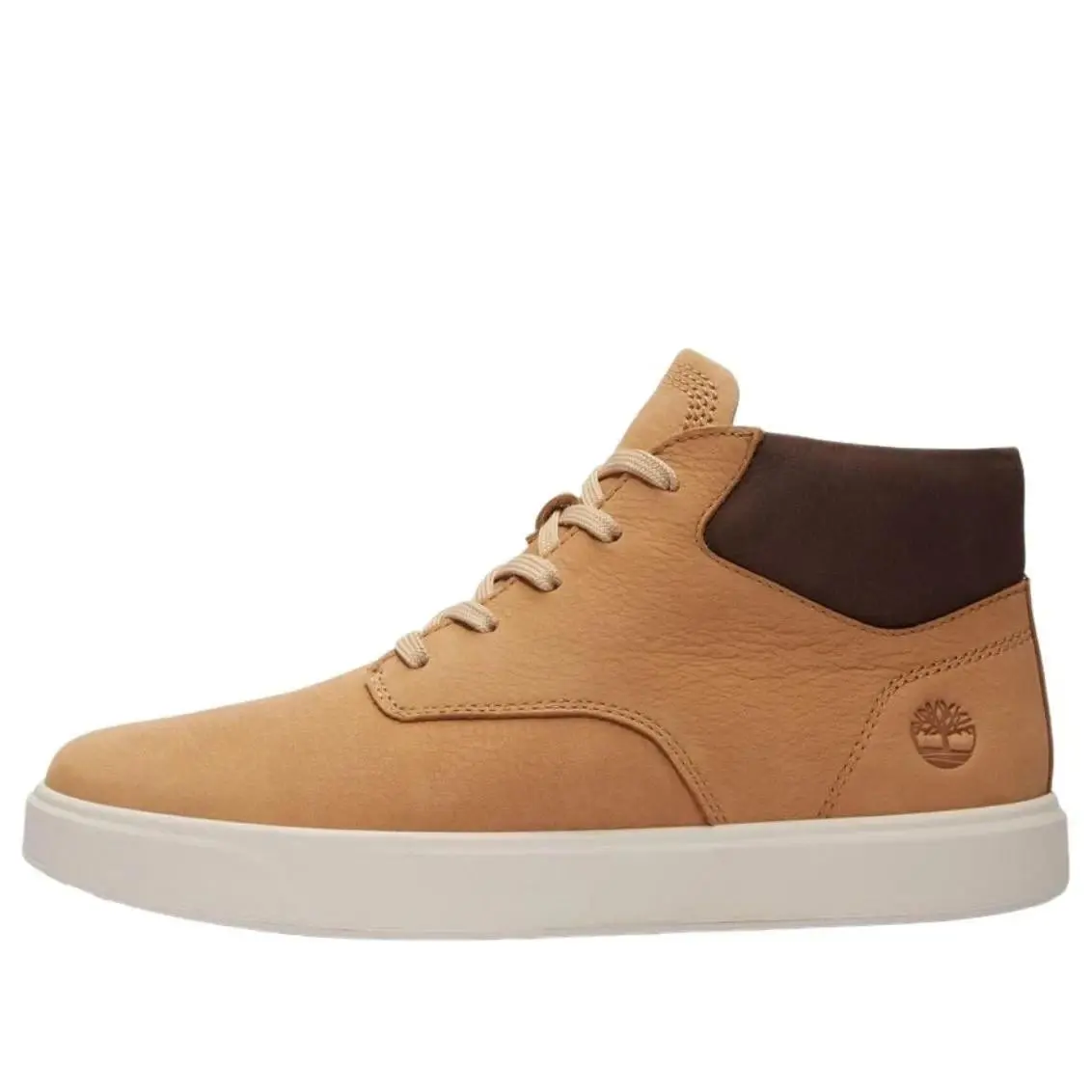 Men`s Timberland Emerson Street Mid Lace Sneaker Med. Beige Nubuck SZ 10 M - Beige