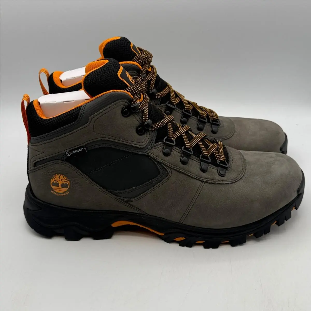 Timberland Mt. Maddsen Shoes Mens Size 13 Grey Orange Hiking TB 1A258X 033