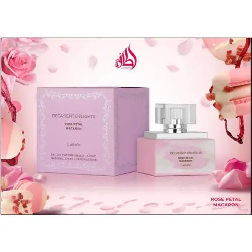 Macaron Rose Petal by Lattafa 1.7 fl oz Eau de Parfum For Unisex