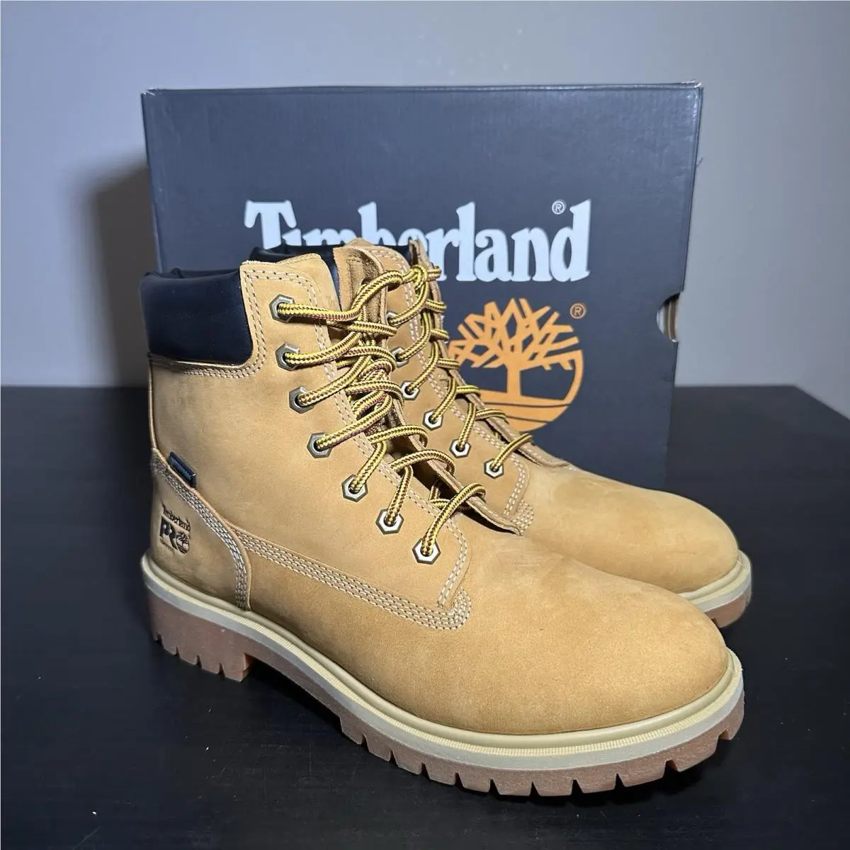 Timberland Pro Direct Attach Men`s Soft Toe 6 Inch Work Boots Wheat Size 8.5