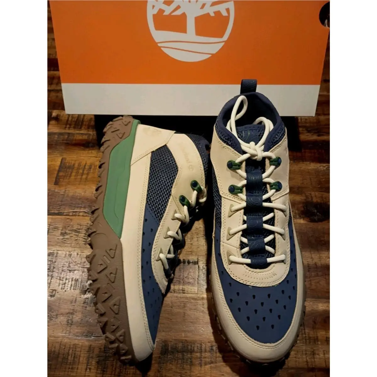 Timberland shoes - Sneaker - Sneaker - navy light beige green 1