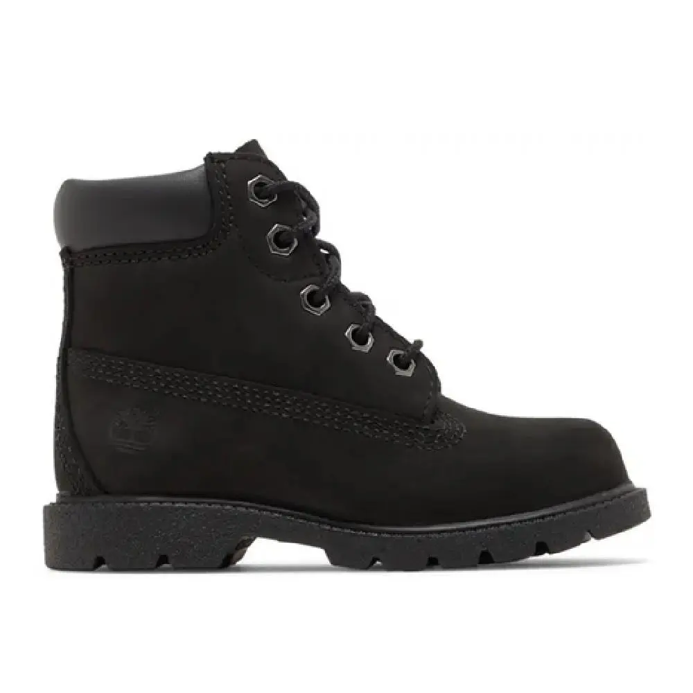 Toddler`s Timberland Classic 6 In. Waterproof Boot Black Nubuck TB010810 001