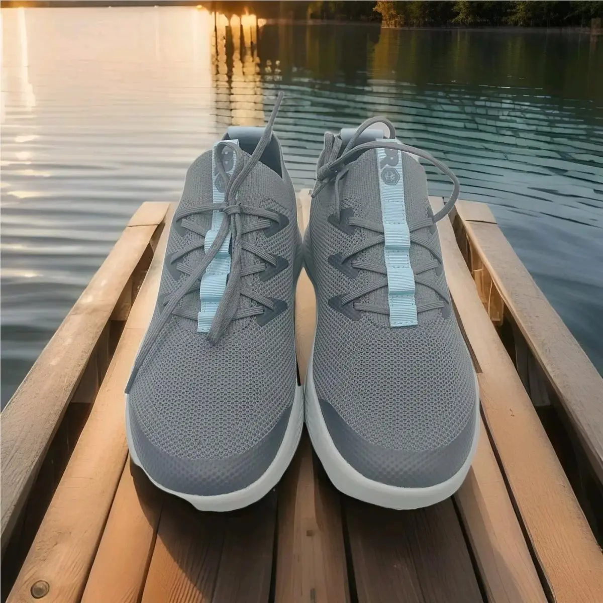 Timberland Pro Solace Slip-on Womens 9.5 Grey Blue Work Shoes TB0A5YRK065