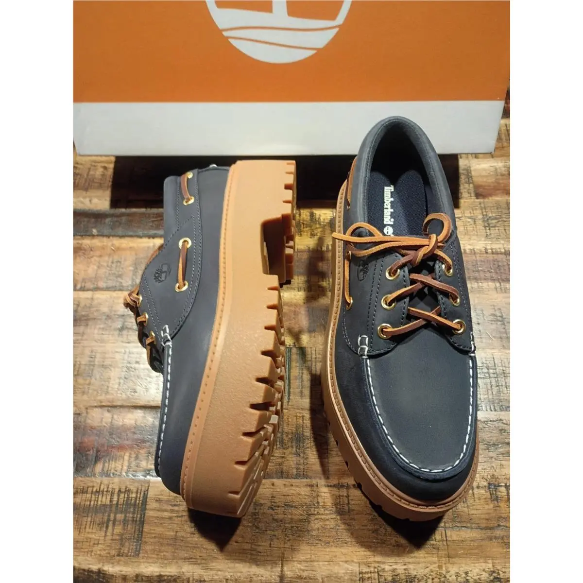 Timberland shoes - stone street pink patent leather - Blue 8