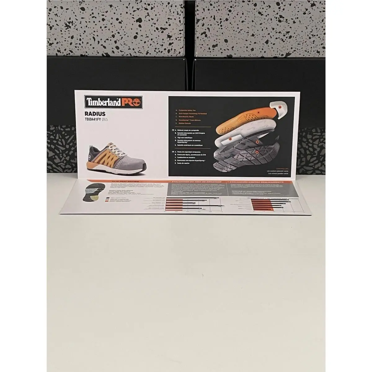 Timberland shoes - Timberland PRO Radius Composite Safety Toe - TB1A41FY065 - Grey/Black/Orange (UPC: 0197064673162) 2