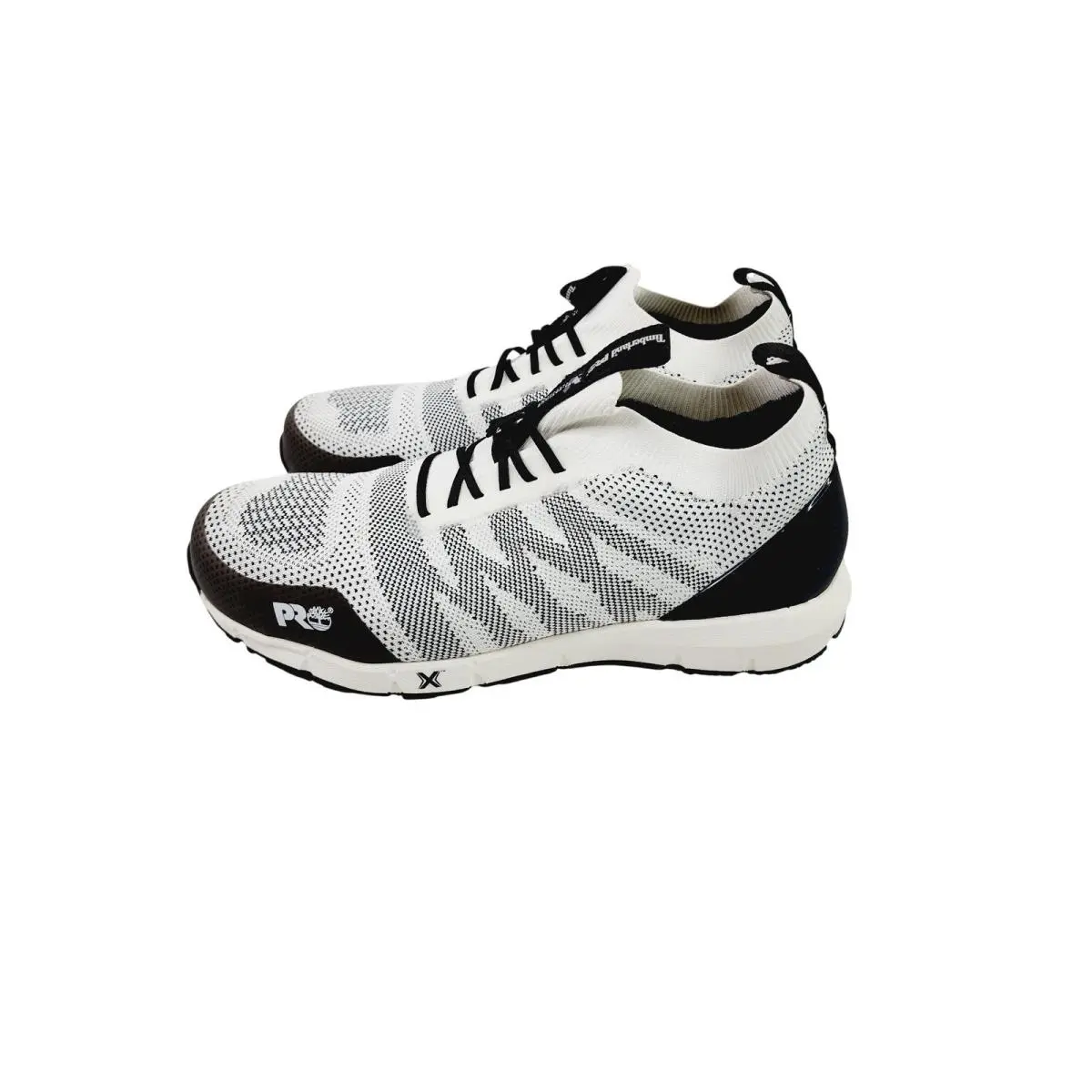 Timberland Pro Women`s A7642 Knit Work Sneakers White Size 14W Steel Toe